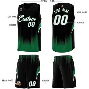 Ensemble de shorts de basket-ball personnalisés Bossypro, nom et numéro personnalisés, maille respirante à séchage rapide pour hommes, jeunes, enfants, garçons, unisexe, adultes - Product Image 2