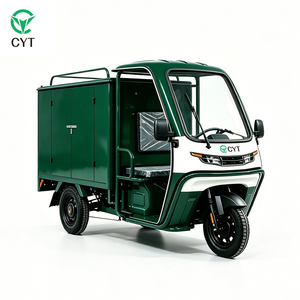 Elektrisches 3-Rad-Motorrad, Rikscha-Fahrradtaxi Lastendreirad mit Unabhängigem Staufach - Product Image 1