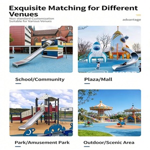 Tobogán <span class=keywords><strong>Infantil</strong></span> con Certificación de Seguridad Integrado en Equipos de Juegos al Aire Libre para Escuelas y Guarderías - Product Image 5