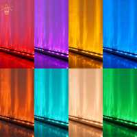 Lumières LED à effet d'ondes océaniques RGBW, projecteur mural, DMX512, IP66, étanche, aluminium, lumières linéaires à effet d'ondes d'eau pour bar, KTV et café