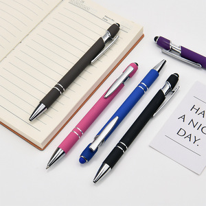 Metal Gel <b>Pens</b> 0.5mm Push Button Writing Promotional <b>Pen</b> Touchscreen Compatible - Product Image 1