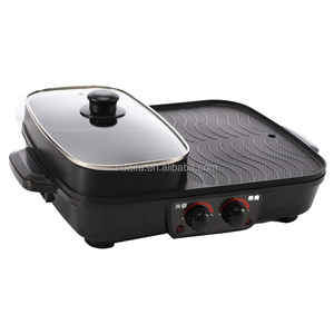 Aifa multifonctionnel électrique Camping sans fumée <span class=keywords><strong>Raclette</strong></span> Contact plat intérieur coréen Hotpot cuisine intérieur viande sans fumée Bbq - Product Image 1
