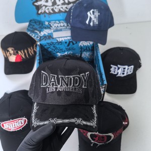 Casquette de baseball ajustable à large bord, brodée à la main, style streetwear européen et américain, best-seller transfrontalier 2026 - Product Image 3