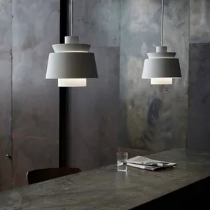 Denmark Jorn Utzon Metal Chandelier Modern Ins Wind Lamp Simple Living Room Pendant Dining Lamp Office Lighting Cozy Bedroom E27