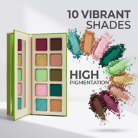 Palette de fards à paupières Lilywild Private Label Luminous Powder 10/12 couleurs, haute pigmentation, waterproof