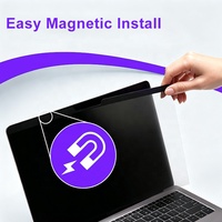 Filter Privasi Anti Spy Dua Arah Magnetik yang Dapat Dicuci dan Digunakan Kembali untuk Macbook Pro M2 13.3" A2338 Pelindung Layar HD Bening Anti Silau