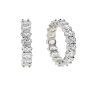 Misura 6 <span class=keywords><strong>7</strong></span> 8 9 anello zircone ovale rosa oro rosa per donna - Product Image 5