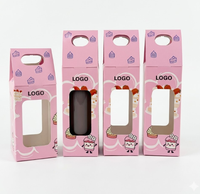 Cajas de Cartón Blancas Personalizadas para Exhibición en Tiendas, Embalaje Portátil con Asa, Cajas de Papel para Bebidas y Productos Enlatados