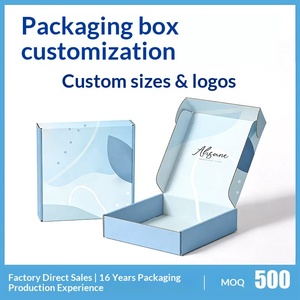 Custom <b>White</b> Card Kraft Corrugated Airplane <b>Boxes</b> for Clothing Shipping and Gift Packaging - Product Image 1