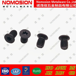 สกรูหัวกลม NOMOSION M4x7mm D7.2 เหล็กโครเมียมวาเนเดียม ชุบออกไซด์สีดำ เกรดอุตสาหกรรม - Product Image 4