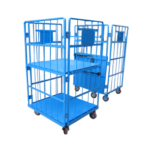 Hoge Kwaliteit Magazijn Veiligheid Supermarkt Lading Opslag Stalen Gaas Rolkooi <span class=keywords><strong>Pallet</strong></span> <span class=keywords><strong>Trolley</strong></span> - Product Image 4