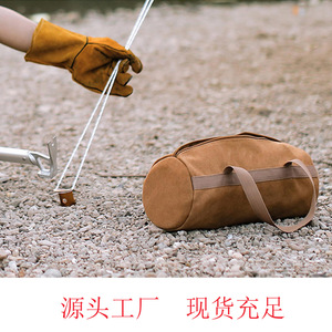 Sac de rangement pour camping en plein air, sac de transport en nylon de grande capacité pour cordes de tente et piquets de sol - Product Image 2