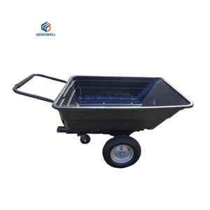 Due ruote in acciaio prato esterno in plastica facile da trasportare traino ribaltabile <span class=keywords><strong>dietro</strong></span> il rimorchio da giardino - Product Image 2