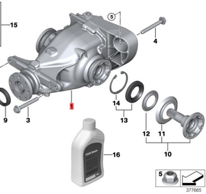 Differenziale Posteriore per BMW Serie 1 3 E81 E82 E88 E90 E91 33107524325 33107524325 33107524326 - Product Image 1