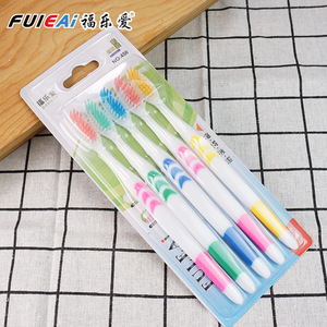 Cepillos de Dientes Fuleai, Paquete de 5, Cerdas Suaves, Coloridos, Cepillos de Dientes Manuales para Adultos - Product Image 1