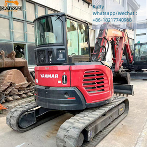 Mini-excavatrice d'occasion Yanmar Vio55-6B 5,5 tonnes, fabriquée au Japon, mini-excavatrice sur chenilles en caoutchouc Yanmar Vio55-6 d'occasion, Vio55 - Product Image 2