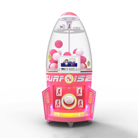 Machine distributrice de capsules spatiales pour centre de jeux, écran, fonctionnement à pièces, machine Gasha pour jouets en capsule de 100 mm