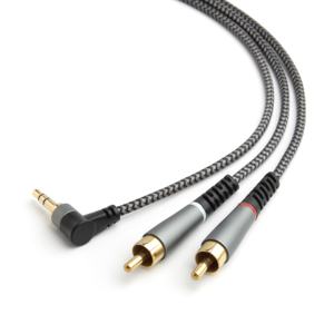 1M 3,5 milímetros <span class=keywords><strong>RCA</strong></span> Áudio Y Splitter Cabo com PVC Jacket Gold-Plated Masculino 2RCA para Smartphones MP3 Players Tablets - Product Image 4