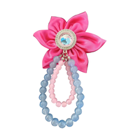 Broche élégante personnalisée en satin avec perle en forme de goutte d'eau - Épingle multifonctionnelle de sororité grecque et accessoire de bijouterie pour femme