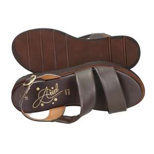 Ariel Women's Low Sandal Brown 41 <b>Flat</b> Heel 4 Cm - Product Image 6