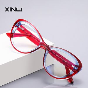 XINLI2173 Designer England Women's Optical Anti-Blue <b>Light</b> Full Rim Eyeglass Frames Computer Style Daily Wear Wholesale - Product Image 1
