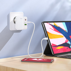 HOCO 65W GaN <span class=keywords><strong>Chargeur</strong></span> mural de voyage rapide pour iPhone 15 14 13 Pro Max PD Dual <span class=keywords><strong>USBC</strong></span> QC3.0 PPS Adaptateur pour <span class=keywords><strong>Samsung</strong></span> S24 S23 - Product Image 6