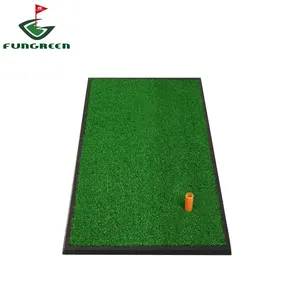 césped artificial alfombra de césped de golf Suppliers-FUNGREEN-estera de Golf artificial, para práctica residencial, interior, 33x63cm