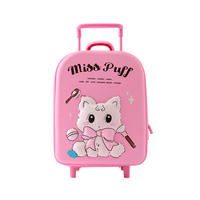 Valise à roulettes mini pour enfants, valise rigide à motif de dessin animé avec sac à lunch, valise de voyage portable pour tout-petits, voyage en plein air