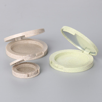 Emballage cosmétique de paille de blé recyclable personnalisé OEM Blush Container