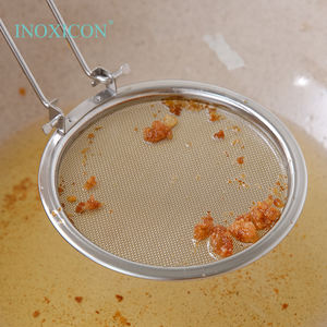 ช้อนโฟมกระชอนกรองน้ำมันสำหรับทอดกระชอนที่ตกค้างที่จับพับได้เครื่องมือในครัวอาหารตาข่ายสแตนเลสเกรดอาหาร - Product Image 3