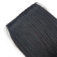 Extension de cheveux à clip sans trace, tissée à la main, avec patch latéral, cheveux Remy indiens, vente chaude