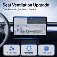 Kit de ventilation et de refroidissement pour sièges de voiture Tesla Model 3 & Y, ventilateur turbo silencieux à 3 vitesses, contrôle par écran OEM, système de mise à niveau Plug & Play