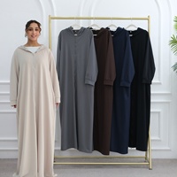 Vêtement islamique élégant pour femmes Loriya, longue veste à capuche, longueur totale, double fermeture éclair, respirante, douce, abaya, veste d'été, grande veste