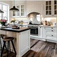 Armoires de cuisine modulaires personnalisées pour toute la maison et accessoires avec robinet, design moderne, armoires de base, vasque de salle de bain