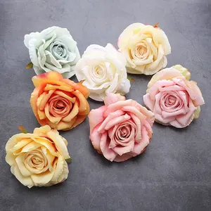 Cabeza de Flor de Rosa de 10 cm, Decoración de Pared de Flores para Boda, Cabeza de Flor de Seda - Product Image 5