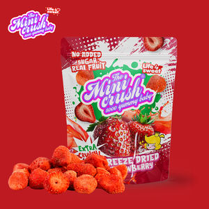 Vente en gros de collations lyophilisation de fruits fraises pures fraises fraîches sucrées surgelées croustillantes lyophilisées - Product Image 1