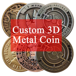 เหรียญโลหะเคลือบอ่อนท้าทายโลหะเคลือบสีทองแบบ2D งานตามสั่ง - Product Image 1