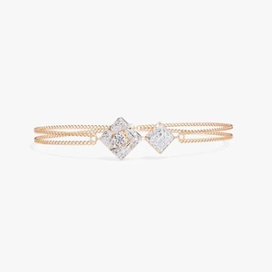 Bracelet en or rose 18 carats avec diamants ronds pour femmes Bracelet Moissanite Diamants cultivés en laboratoire Bijoux fins - Product Image 1