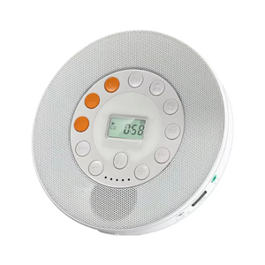 Lecteur CD portable compact rond, directement de l'usine, avec haut-parleur intégré, radio FM, lecture USB MP3, écran LCD, lecteur de musique anti-saut de disque - Product Image 5