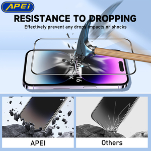 Protection d'écran en verre trempé HD transparent 2.5D pour <span class=keywords><strong>iPhone</strong></span> 16 13 14 15 17 Pro <span class=keywords><strong>Max</strong></span> et Samsung – Incassable - Product Image 2