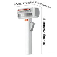 Brosse à poils pour animaux de compagnie FURRIVO auto-nettoyante en ABS, peigne à démêler en un clic pour chats et chiens à poils longs/courts