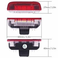 Pour Golf 5/6 CC MK5 MK6 Sagitar B6 B7 Scirocco Accessoires de voiture Décoration Lumière LED Lampes d'avertissement de porte 12V Kit projecteur de bienvenue