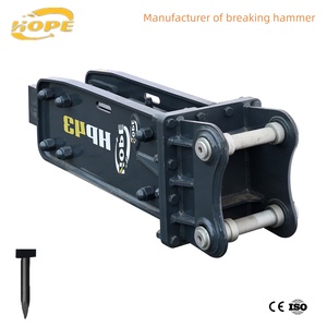 <span class=keywords><strong>Marteau</strong></span> polyvalent pour chargeuse-<span class=keywords><strong>pelleteuse</strong></span> HOPE SB40, concassage du sol et de la roche dans les projets de conservation de l'eau - Product Image 2