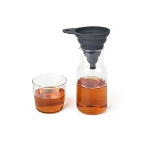 Food Grade Sustainable Water Bottle Oil <b>Liquid</b> Transfer Use Utensil <b>Silicone</b> Collapsible Funnel - Product Image 2