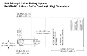Batería de Dióxido de Litio y Azufre No Recargable BA-5590/U 30V 6.4Ah / 15V 12.8Ah para Equipos de Radiocomunicación - Product Image 4