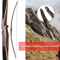 Arcs en bois Volcano, nouveaux et très vendus, de la marque Old Mountain Archery, arc en bambou laminé, arc long, tir à l'arc traditionnel