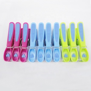 12Pcs No Rust Colorful Plastic Clothespins <strong>Clips</strong> <strong>Hangers</strong> Plastic Clothes Pegs with Soft Grip for Laundry Drying Line - Product Image 2