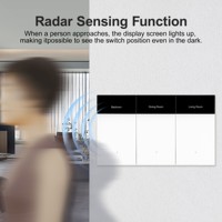 Interrupteur mural intelligent DIY avec affichage OLED Zigbee pour la maison et l'hôtel