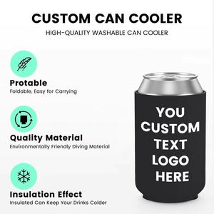 Personalized Neoprene Durable Fashion Can <b>Coolers</b> with Custom Text/Logo/Design <b>for</b> Wedding Party Favors - Product Image 5