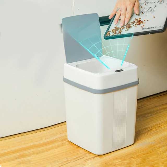 Newest 10L ABS Trash Cans Household Smart Touchless Recycle Electronic Sensor Automatic Garbage Bin Waste Bin